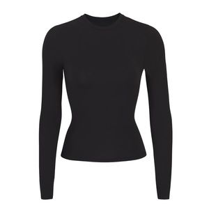 Skims Cotton Jersey Long Sleeve Tshirt